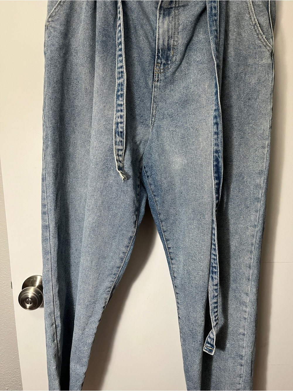 wild fable Light Blue Drawstring Boyfriend Jeans